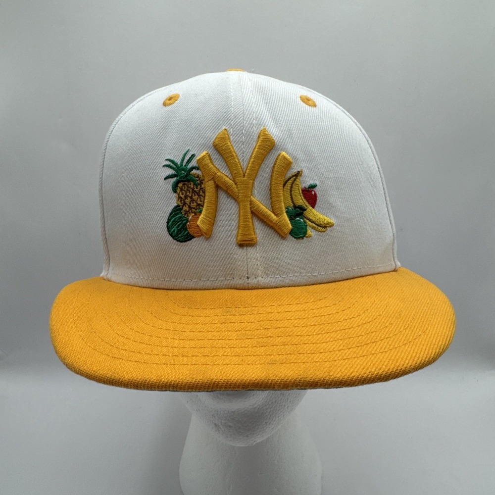 9Fifty New Era New York Yankees Tropical Snapback Hat Cap White Yellow